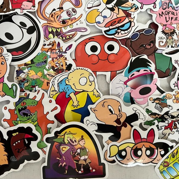 Retro 70's, 80's, 90's Large Cartoon Character Stickers (25 pc) SO‎ CUTE & FUN! - Picture 4 of 7